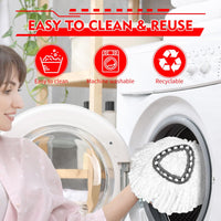 3 Pack Spin Mop Replacement Heads Compatible with O-Ceda Easywring Replacements